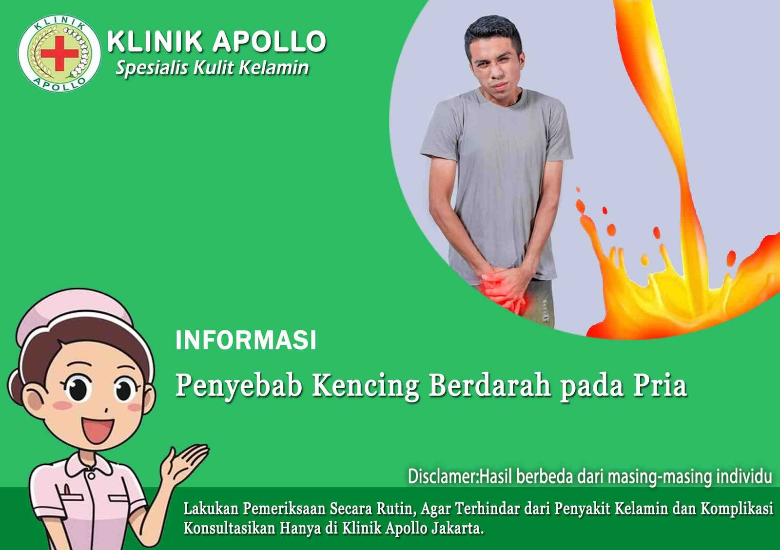 Penyebab Kencing Berdarah pada Pria